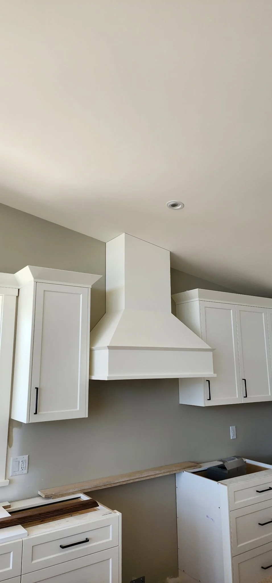 Custom Range Hood Cover - Custom Millwork by MNR Contracting, Vancouver Island